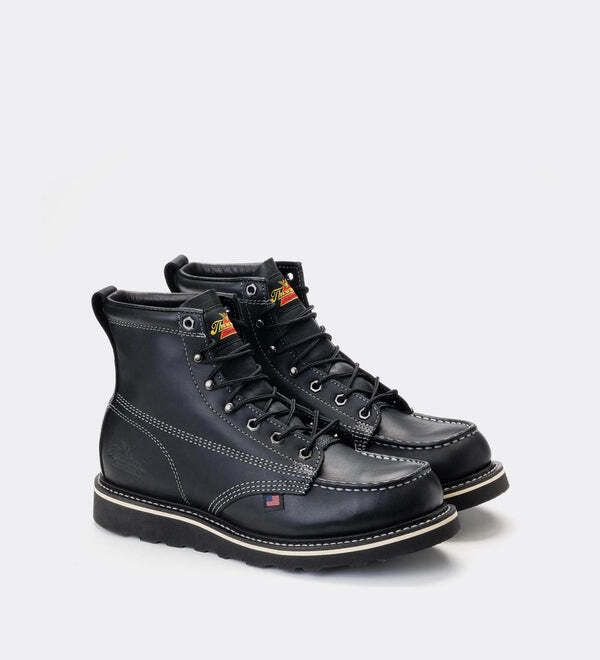 Thorogood American Heritage Midnight 6" 814-6206 Black Moc Toe Work Boots